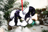 Gypsy Vanner Horse Christmas Ornament - Traditional Black & White Tobiano