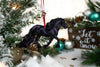 Black Friesian Horse Ornament I