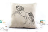 Arabian Horse Pillow Cover -  Rearing Breathless