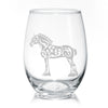 Draft Horse Stemless Wine Glasses