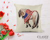 Fjord Horse Pillow Cover - Patriotic Fjord Horse