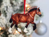 Bay Shire Draft Horse Christmas Ornament Heavy Horse Gift