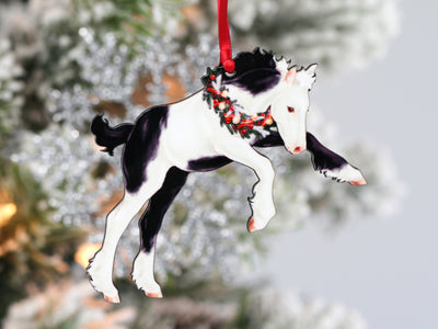 Gypsy Vanner Horse Christmas Ornament - Gypsy Foal IV