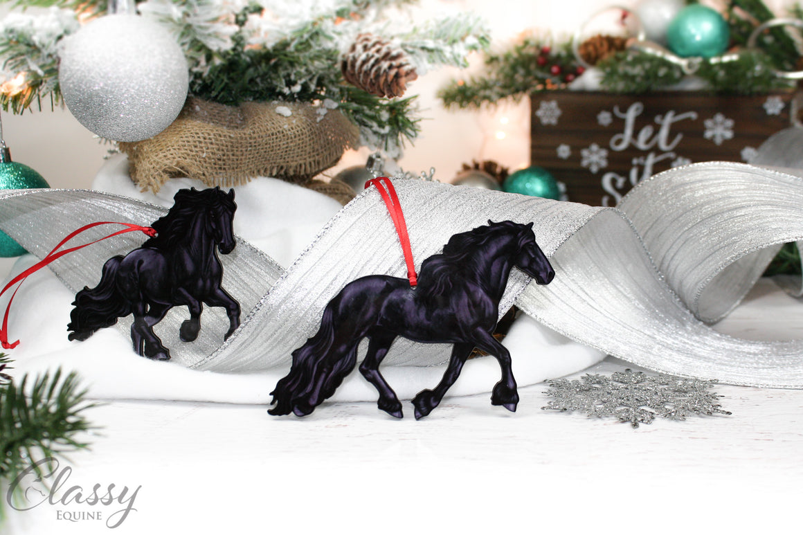 Friesian Horse Ornaments