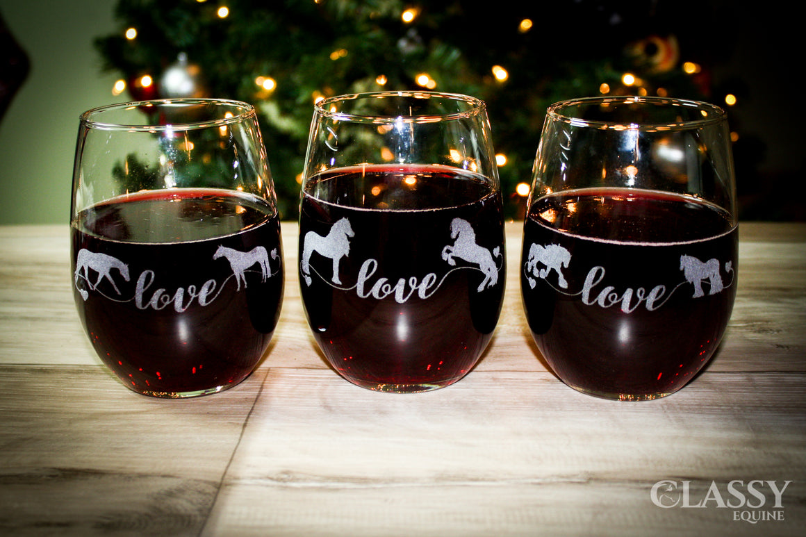 Horse Wine Glasses