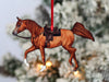 Arabian Horse Ornament - Chestnut Western Riding Show Horse
