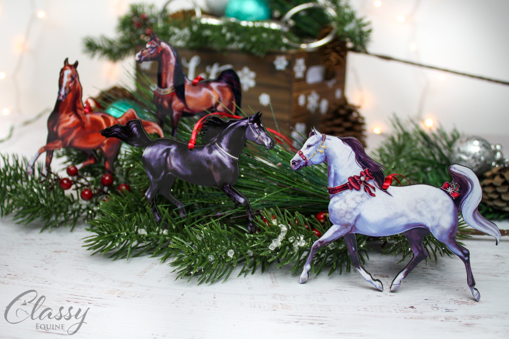 Arabian Horse Ornaments - Set of 4