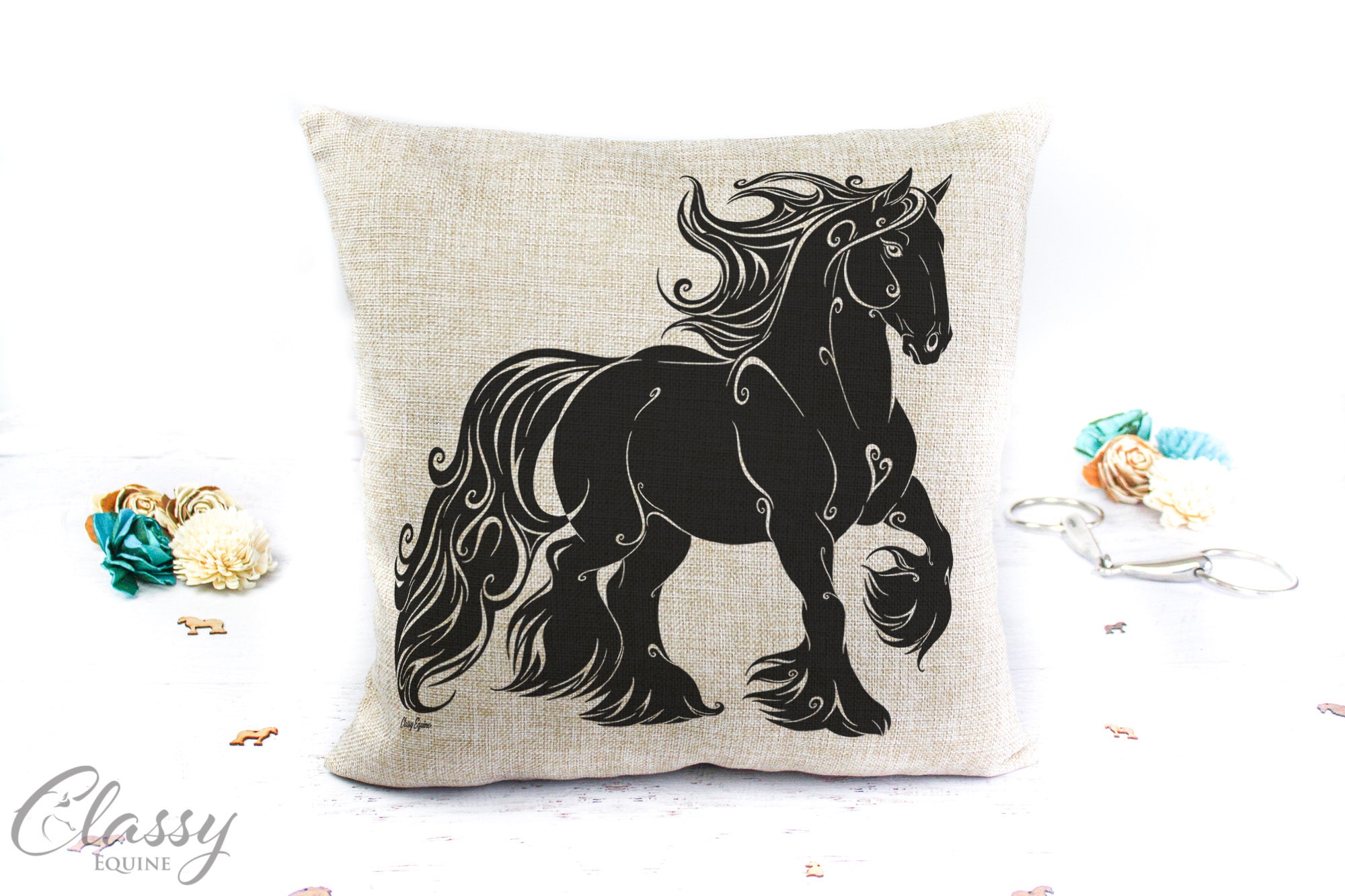 Gypsy Horse Pillow Cover - Grateful Gypsy Horse