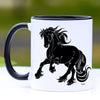 Cantering Friesian Horse Coffee Mug - 11 oz