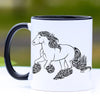 Bold Cantering Gypsy Vanner Horse Coffee Mug - 11 oz