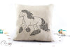 Gypsy Horse Pillow Cover - Bold Cantering Gypsy Cob Horse