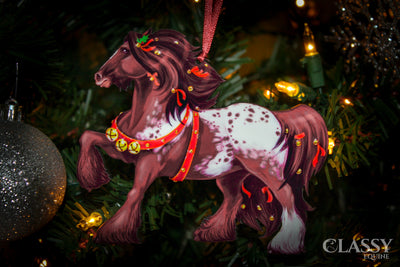 Gypsy Vanner Horse Christmas Ornaments - Gypsy Horse Set