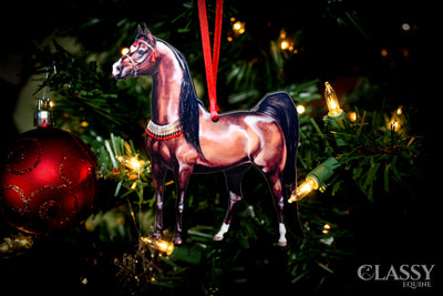 Christmas Bay Arabian Horse Ornament