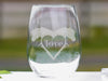 For the Love of Horses Stemless Wine Glass Set
