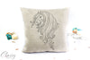 Friesian Horse Pillow Cover - Strength Friesian Mare