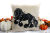 Gypsy Cob Horse Pillow Cover - Happy Gypsy Horse