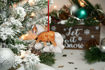 Palomino Gypsy Vanner Horse Christmas Ornament