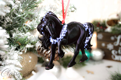 Friesian Horse Christmas Ornament II