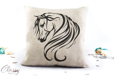 Arabian Horse Pillow Cover -  Breathless