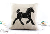 Gypsy Horse Pillow Cover - Gypsy Horse Foal