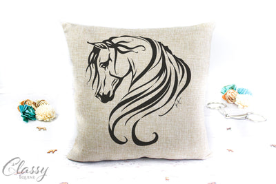 Arabian Horse Pillow Cover -  Breathless