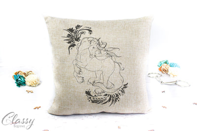 Friesian Horse Pillow Cover - Radiant Friesian Horse