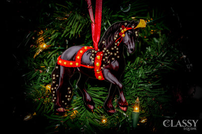 Horse Christmas Ornament - Full Set of Friesian Horses