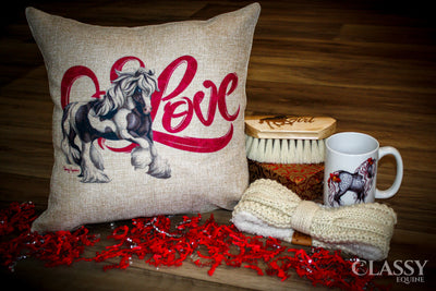 Gypsy Cob Horse Pillow Cover - Gypsy Horse Love
