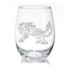 Gypsy Horse Romp Stemless Wine Glass Set