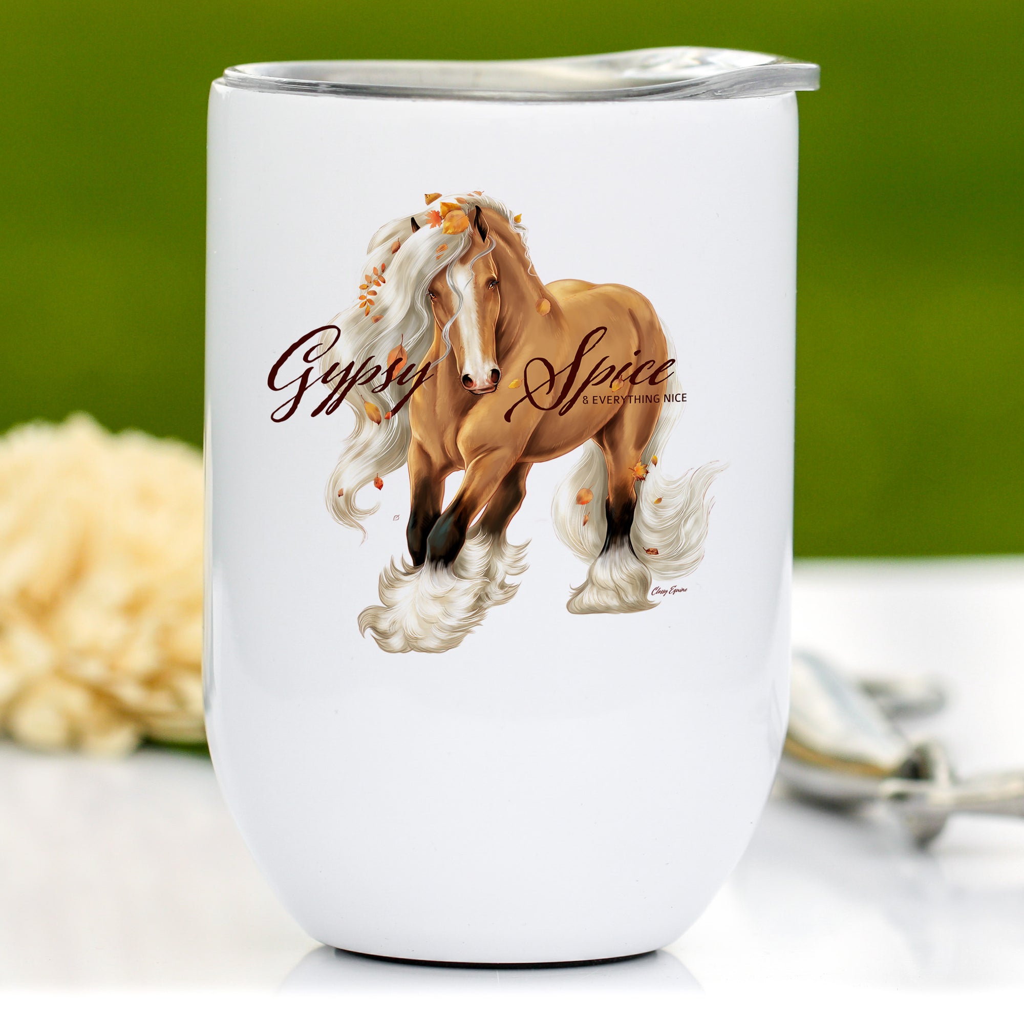 Gypsy Horse Wine Tumbler - Gypsy Spice & Everything Nice