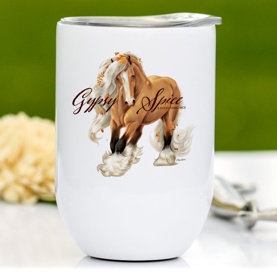 Gypsy Horse Wine Tumbler - Gypsy Spice & Everything Nice