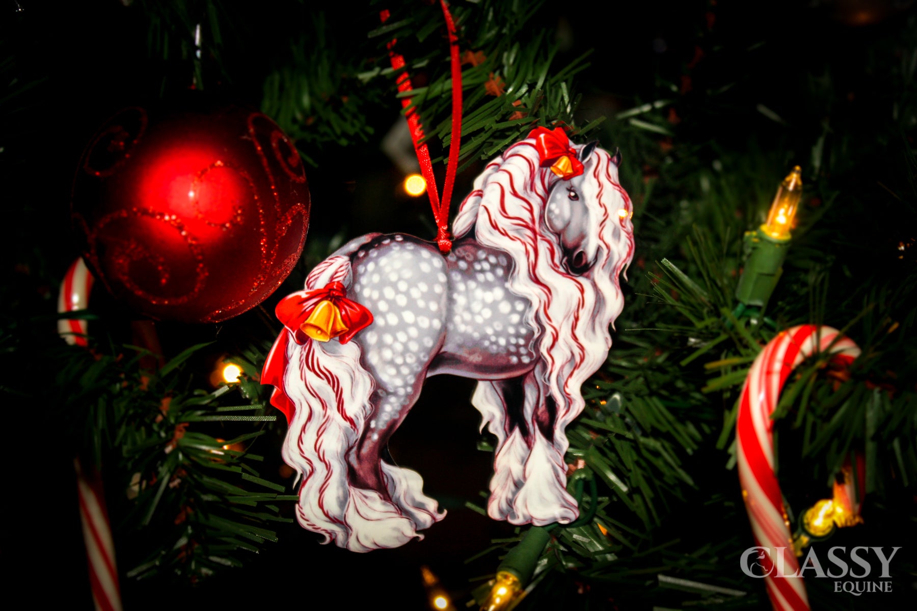 Gypsy Vanner Horse Christmas Ornaments - Gypsy Horse Set