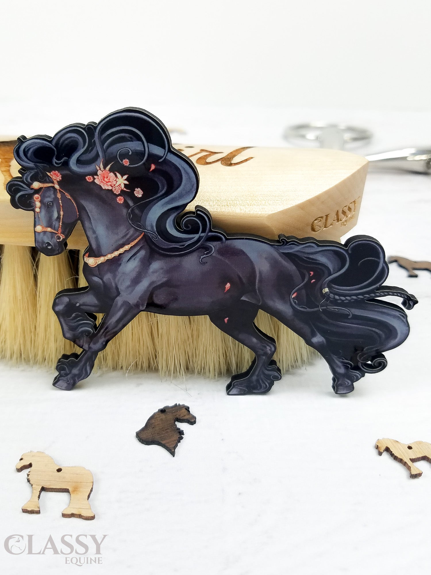 Friesian Horse Ornament I