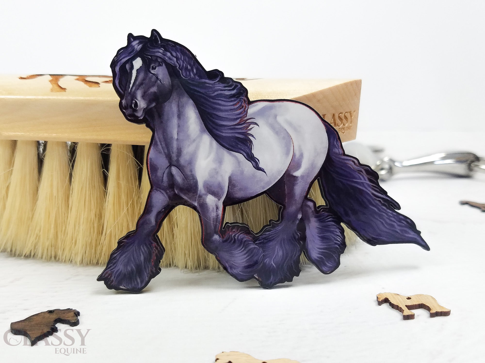 Blue Roan Gypsy Horse Ornament