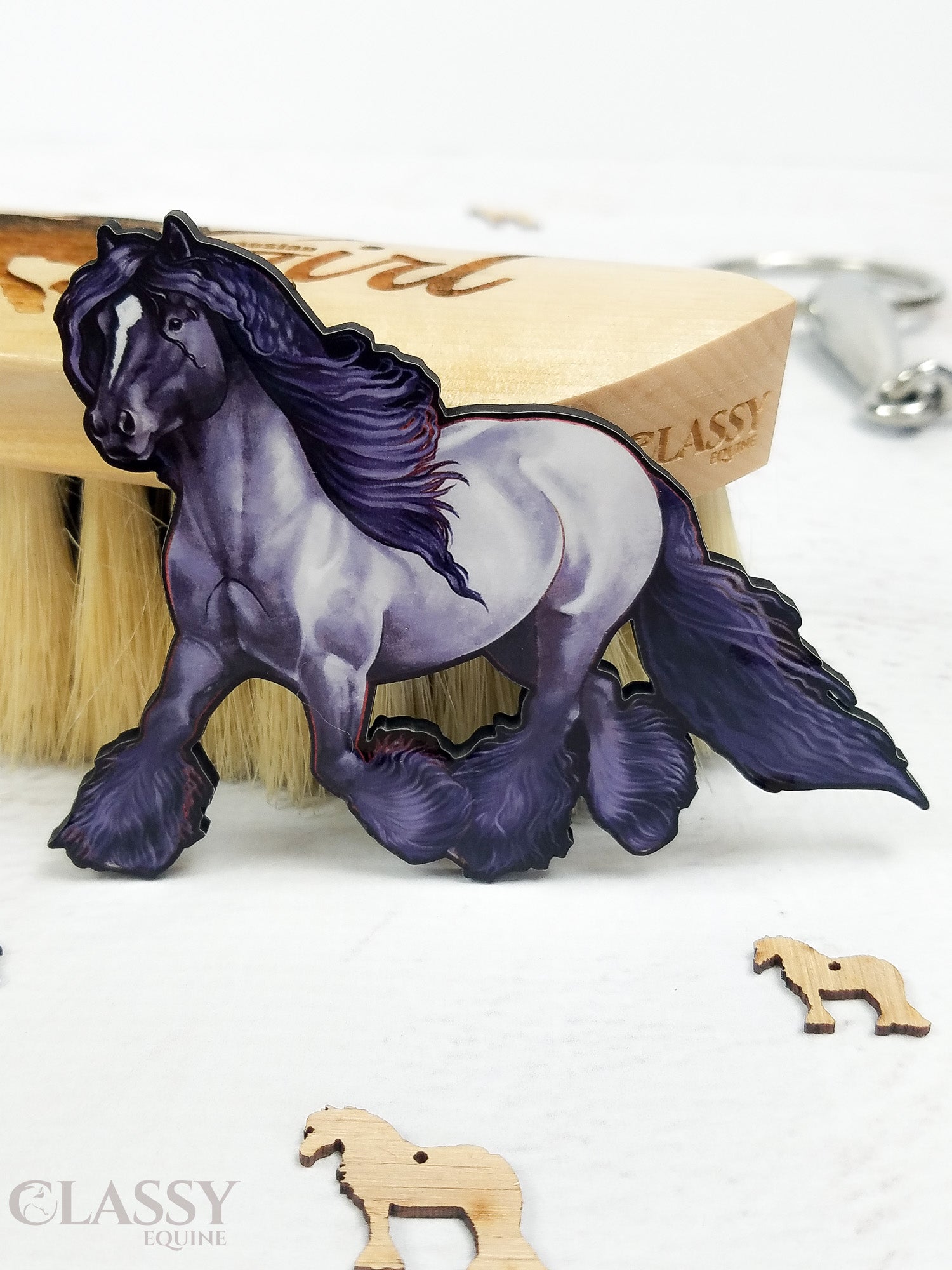 Blue Roan Gypsy Horse Ornament