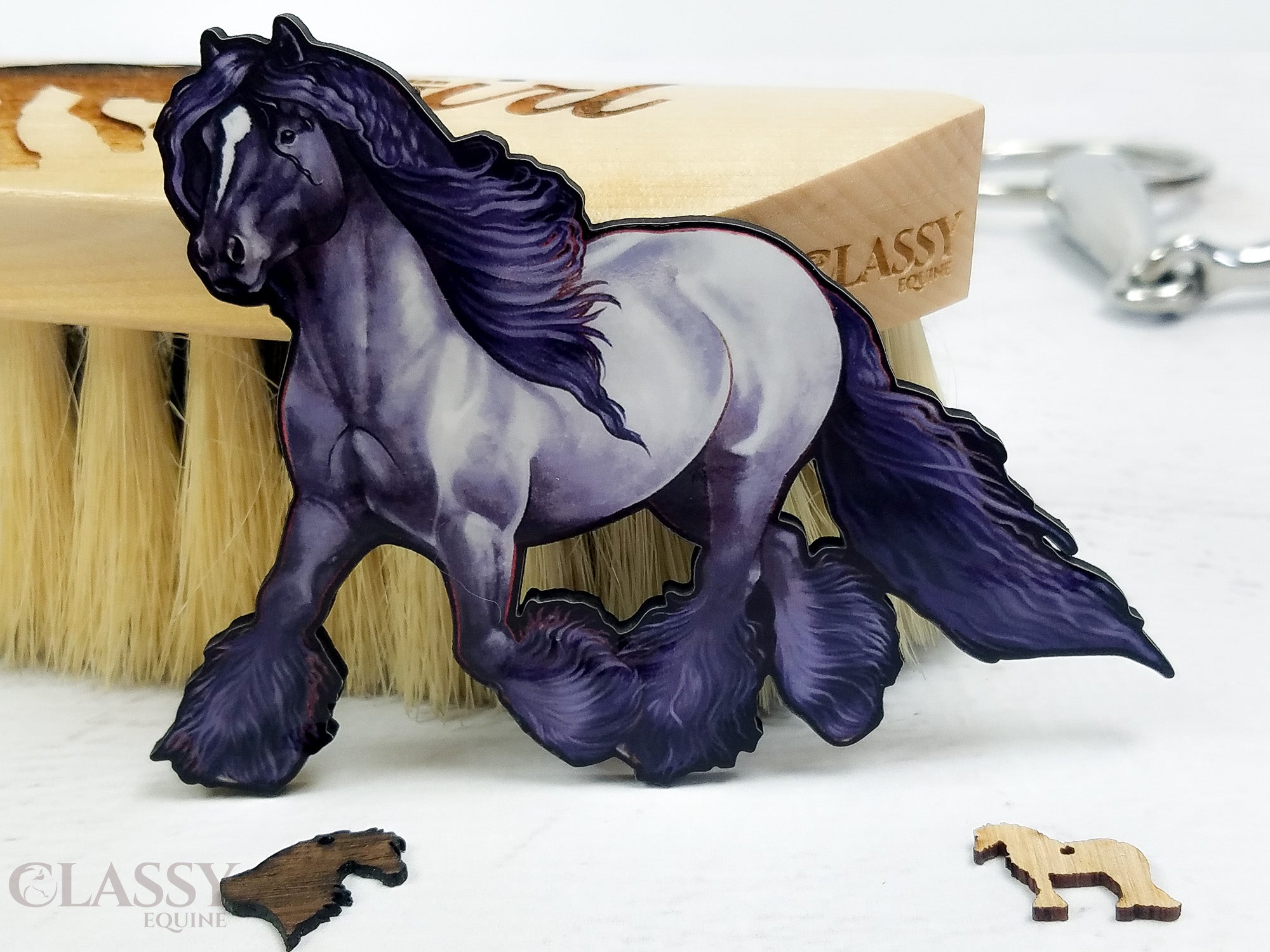 Blue Roan Gypsy Horse Ornament