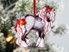 Gypsy Vanner Horse Christmas Ornament - Dapple Gray