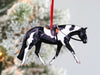 Black and White Tobiano English Paint Horse Ornament