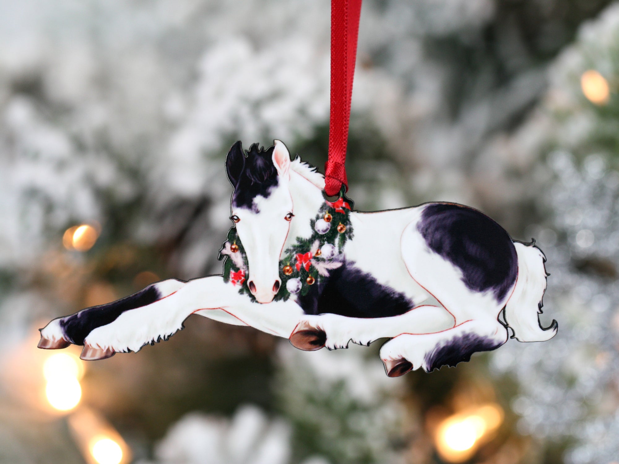 Gypsy Vanner Horse Christmas Ornament - Gypsy Foal II