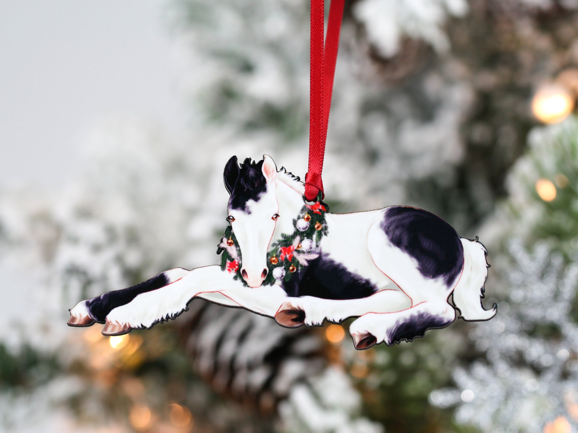 Gypsy Vanner Horse Christmas Ornament - Gypsy Foal II