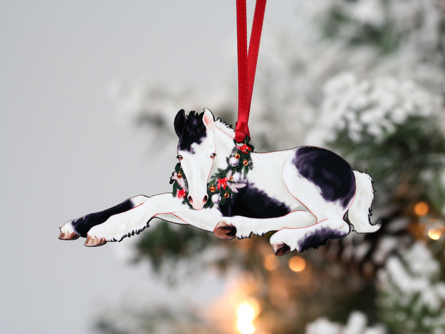 Gypsy Vanner Horse Christmas Ornament - Gypsy Foal II