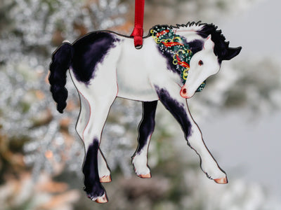 Gypsy Vanner Horse Christmas Ornament - Gypsy Foal V