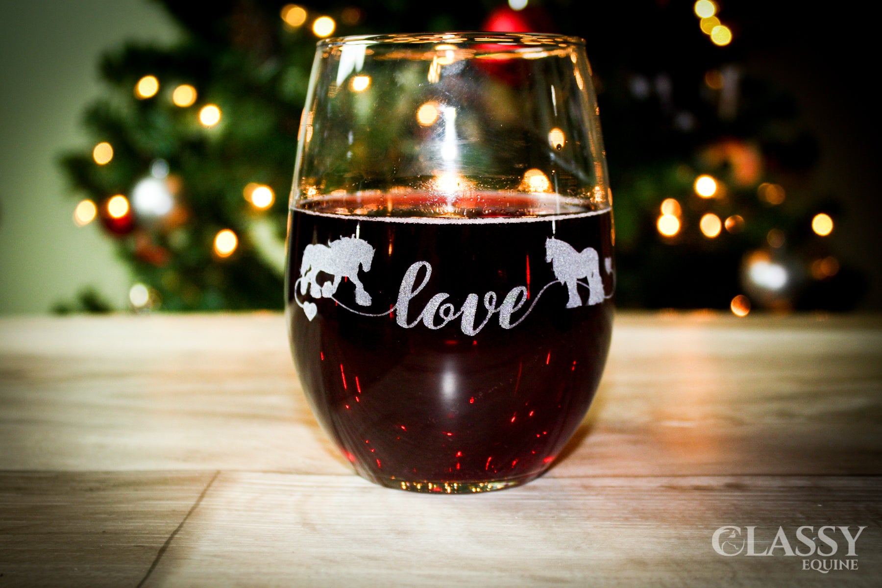 Gypsy Horse Love Stemless Wine Glasses