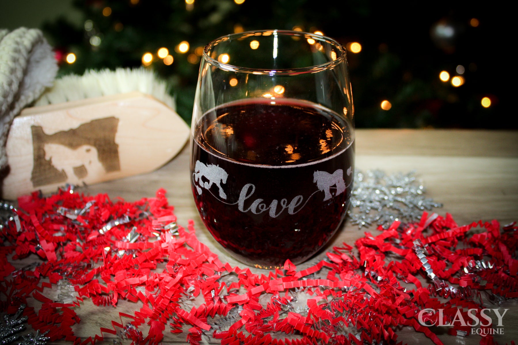 Gypsy Horse Love Stemless Wine Glasses