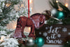 Standing Chestnut Gypsy Horse Christmas Ornament
