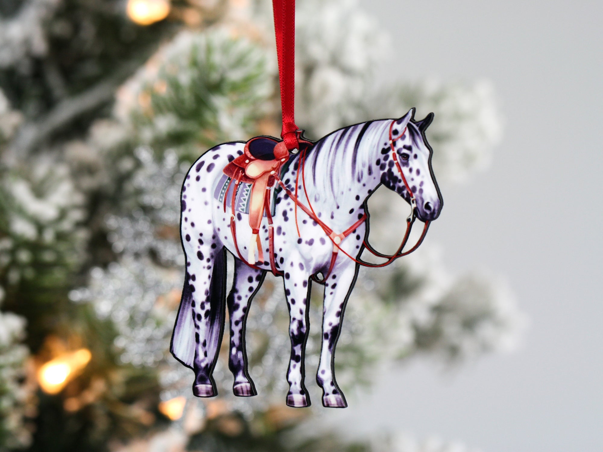 Spotted Few Spot Appaloosa Western Ranch Horse Ornament