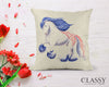 Gypsy Horse Pillow Cover - Patriotic Cantering Gypsy Horse