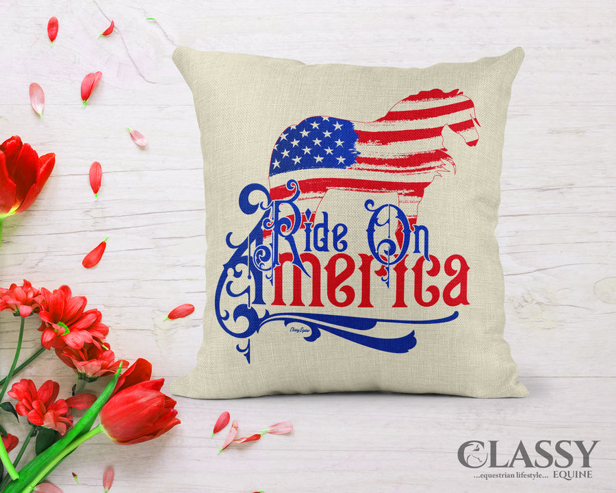 Gypsy Horse Pillow Cover - Ride on America