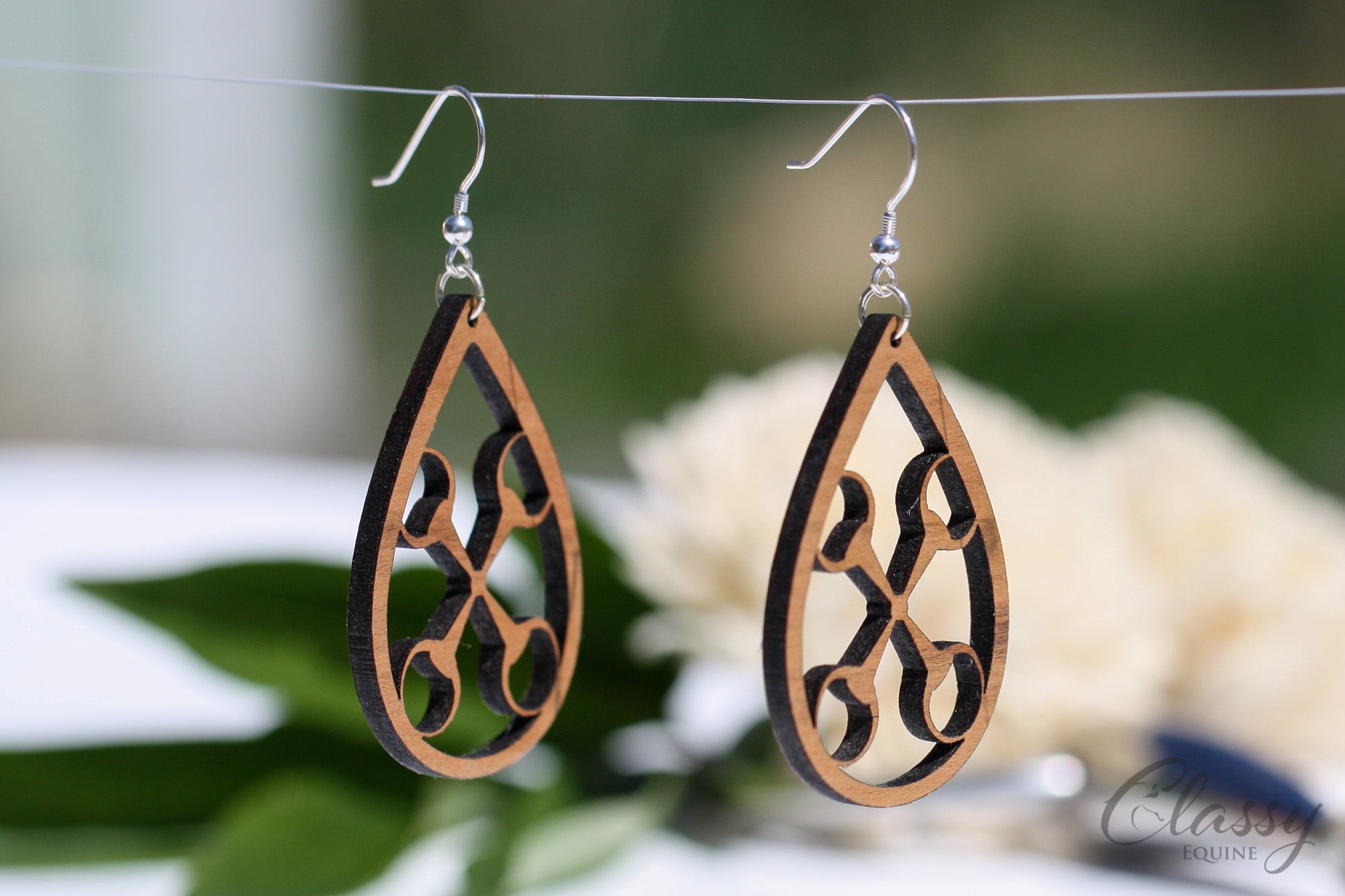 Snaffle Bit Equestrian Horse Earrings