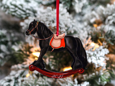 2021 Fell Pony Rocking Horse Christmas Ornament